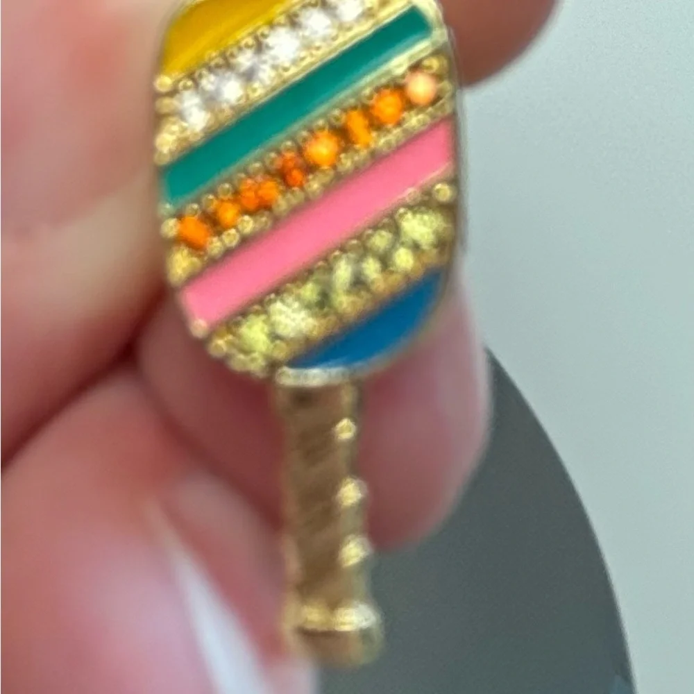 Pickleball | Paddle and Ball Stud Earrings, set - Picture 7 of 10